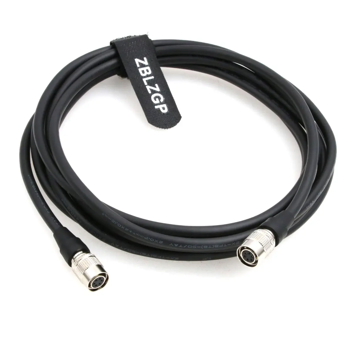 ZBLZGP Hirose 6-Pin Female to Female Cable 3m (10ft) | Industrial Basler CCD Camera Data Transfer - main product image