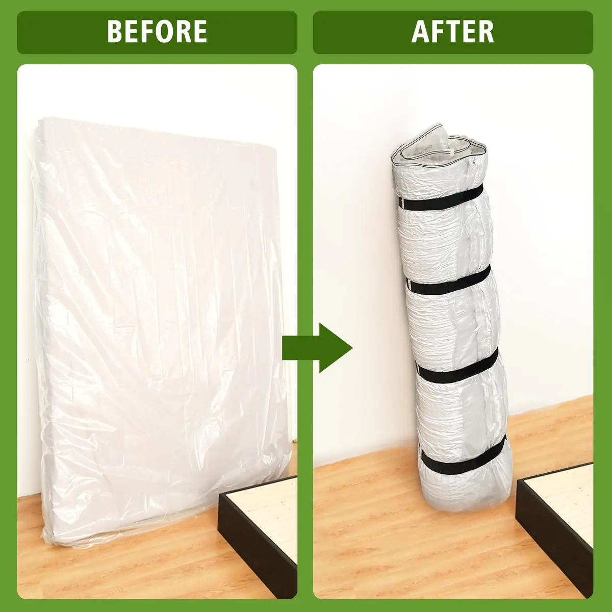 King Mattress Vacuum Bag for Moving Storage | Compress & Protect Up to 14 Thick Mattress - view 6