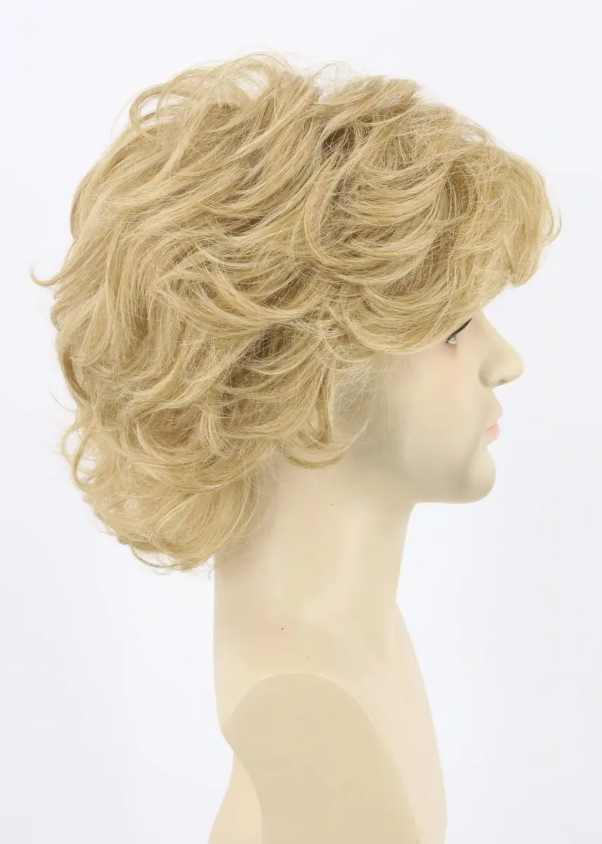 Topcosplay Blonde Wig for Men Short Wavy Shaggy Style 70s Man Wigs Cosplay Halloween Costumes Party Wig - view 5