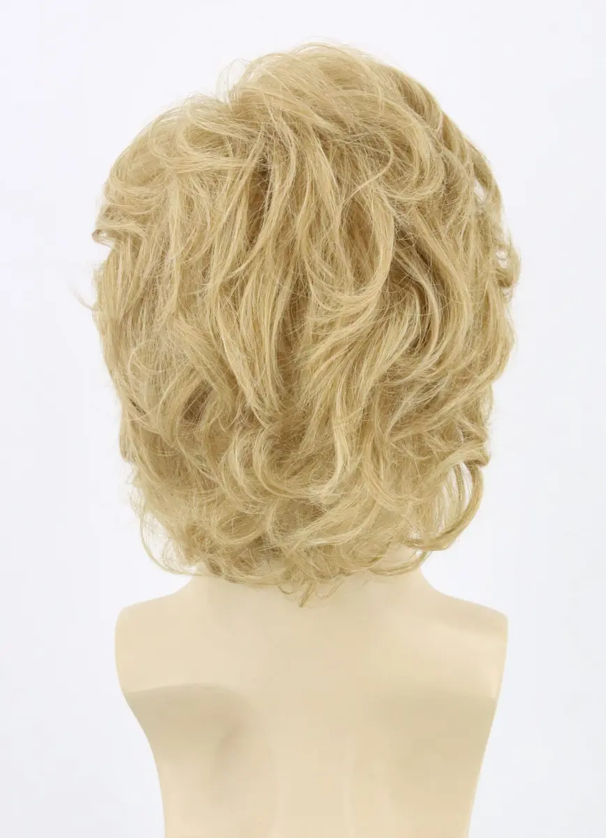 Topcosplay Blonde Wig for Men Short Wavy Shaggy Style 70s Man Wigs Cosplay Halloween Costumes Party Wig - view 3