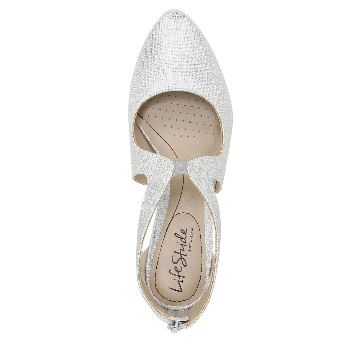 LifeStride Giovanna 2 Pump Silver 9 Wide | Elegant Comfort with 2.75 inch Heel - view 6
