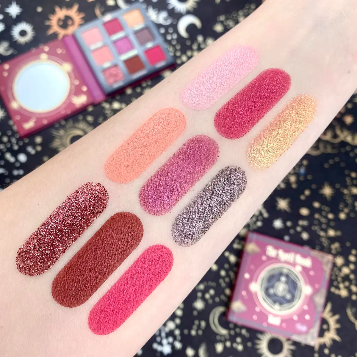 RUDE Spell Book Eyeshadow Palette | Matte & Shimmer Shades for Mystical Looks | Vegan, Cruelty-Free, Paraben-Free Makeup [Lust] - view 3