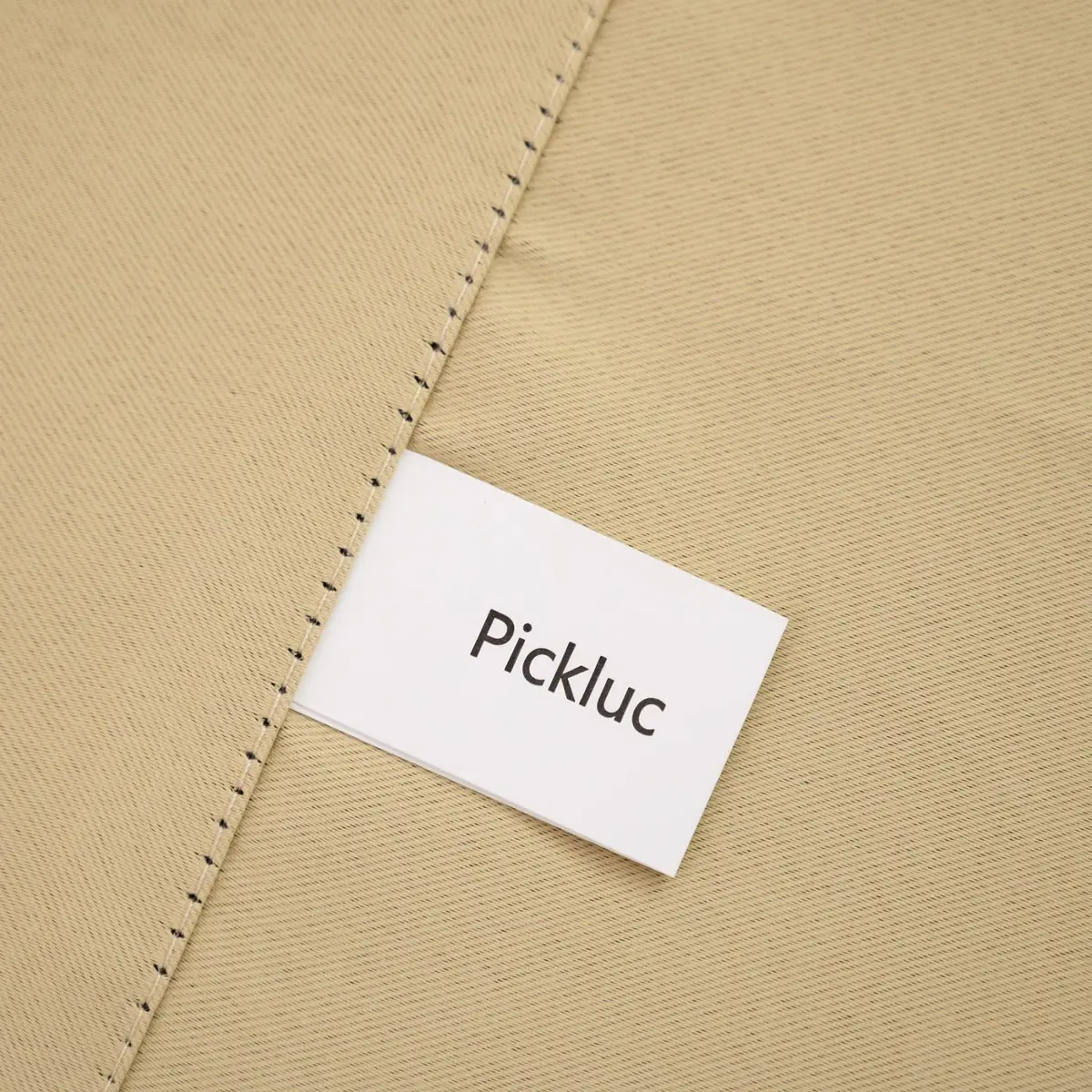 Pickluc Rod Pocket Tier Curtain - Half Blackout for Kitchen & Bathroom | 30"W x 24"L Beige, 2 Panels - view 4