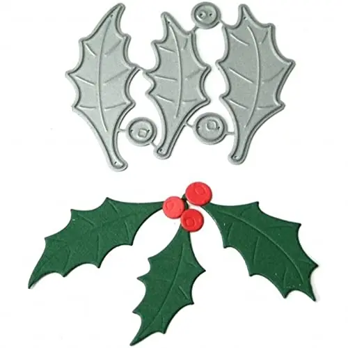 Trdxxx Holly Berries Metal Cutting Die Cuts | High-Carbon Steel Craft Stencil (6.2cm x 4.5cm) - main product image