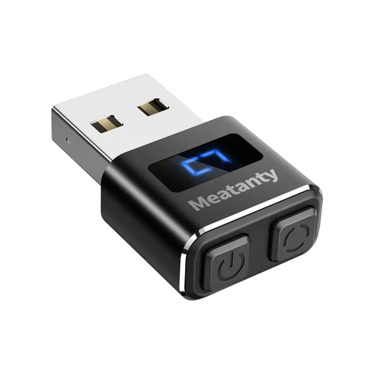 Meatanty Metal Tiny Mouse Jiggler USB Mouse Mover with LED Screen & Mode Buttons | Keeps Computer Awake - main product image