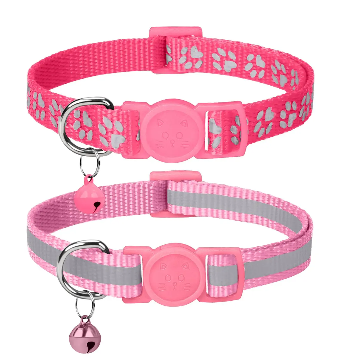 Taglory Reflective Cat Collar 6-8 in | Safety & Night Visibility (110 characters) - main product image