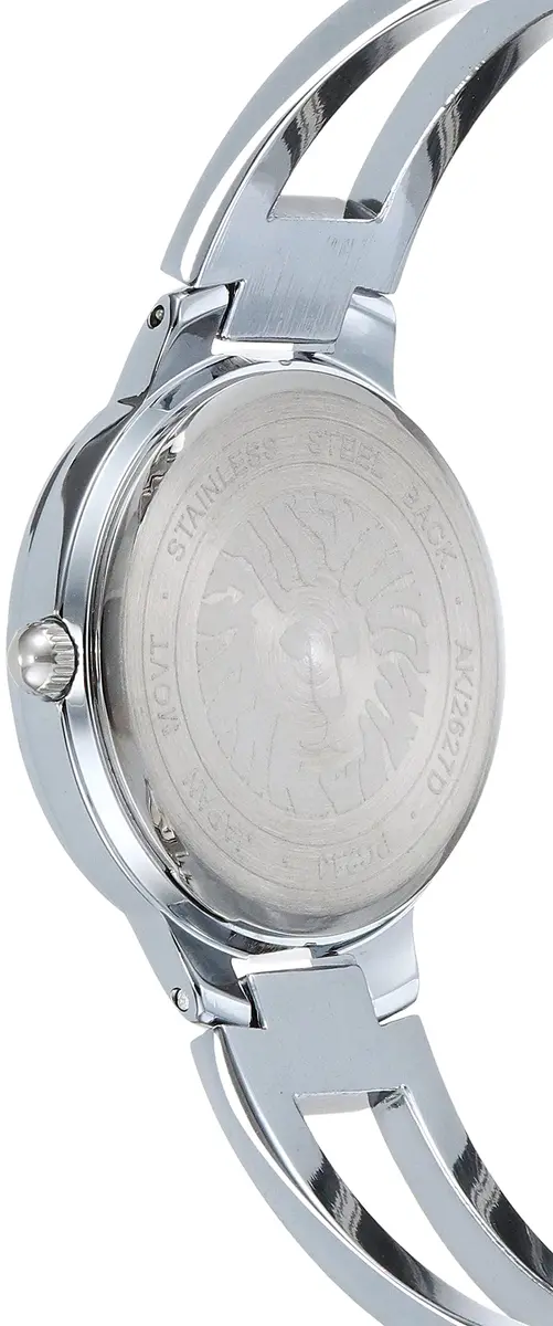 Anne Klein Women's Genuine Diamond Dial Bangle Watch 30mm | Black Sunray Dial with Diamond Accent - view 4