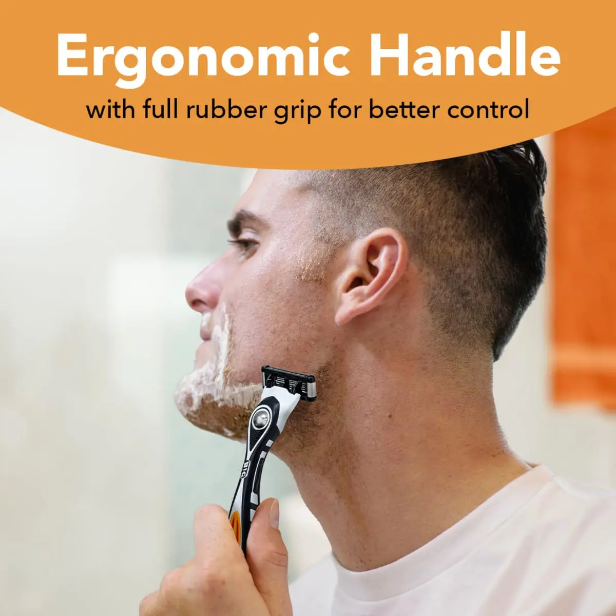 BIC Flex 5 Men's Refillable 5-Blade Razor with 7 Cartridges & Edging Blade | 91 Shaves Total - view 3