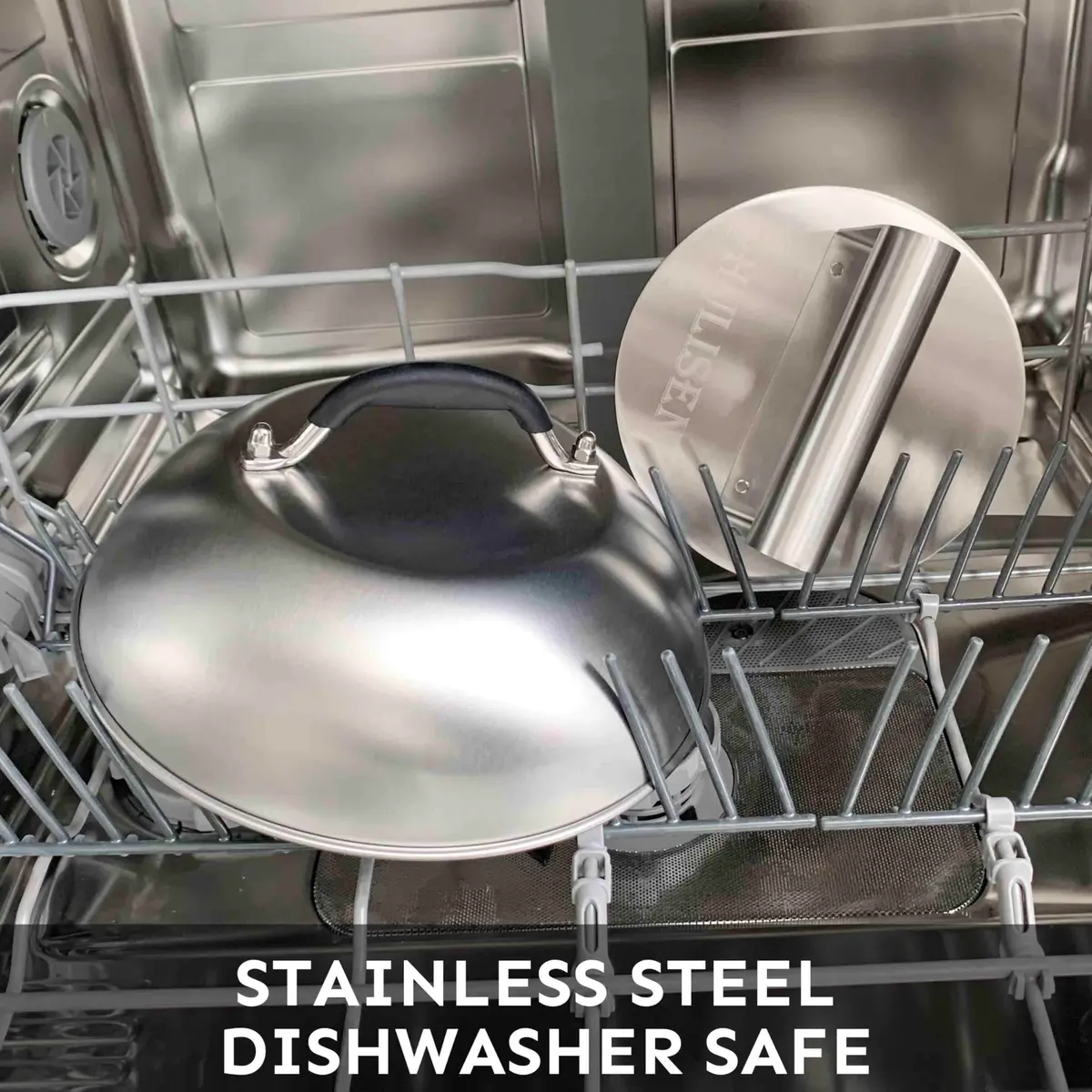 HULISEN 9" Cheese Melting Dome & 6.2" Smashed Burger Press Kit | Stainless Steel - view 6