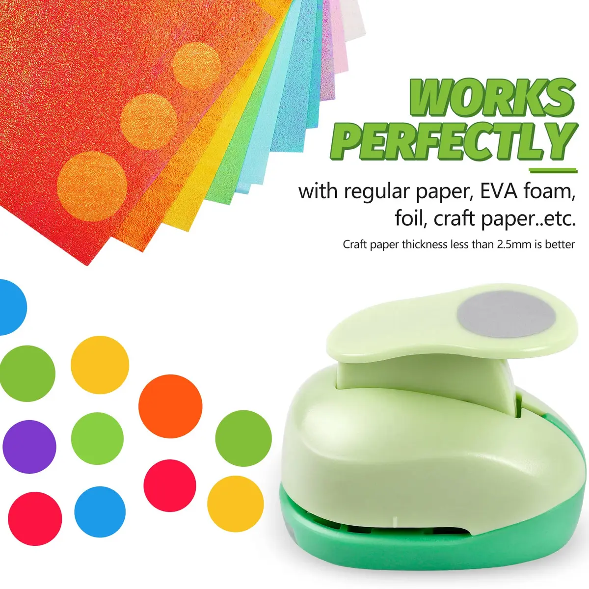 UCEC 3 Inch XL Circle Paper Punch | Cuts 120-250gsm Cardstock for Crafts - view 5