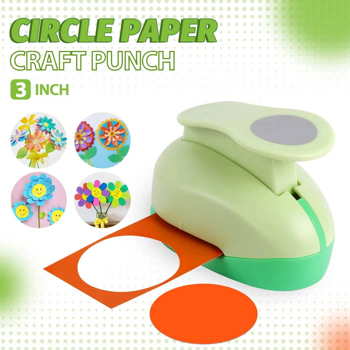 UCEC 3 Inch XL Circle Paper Punch | Cuts 120-250gsm Cardstock for Crafts - view 7