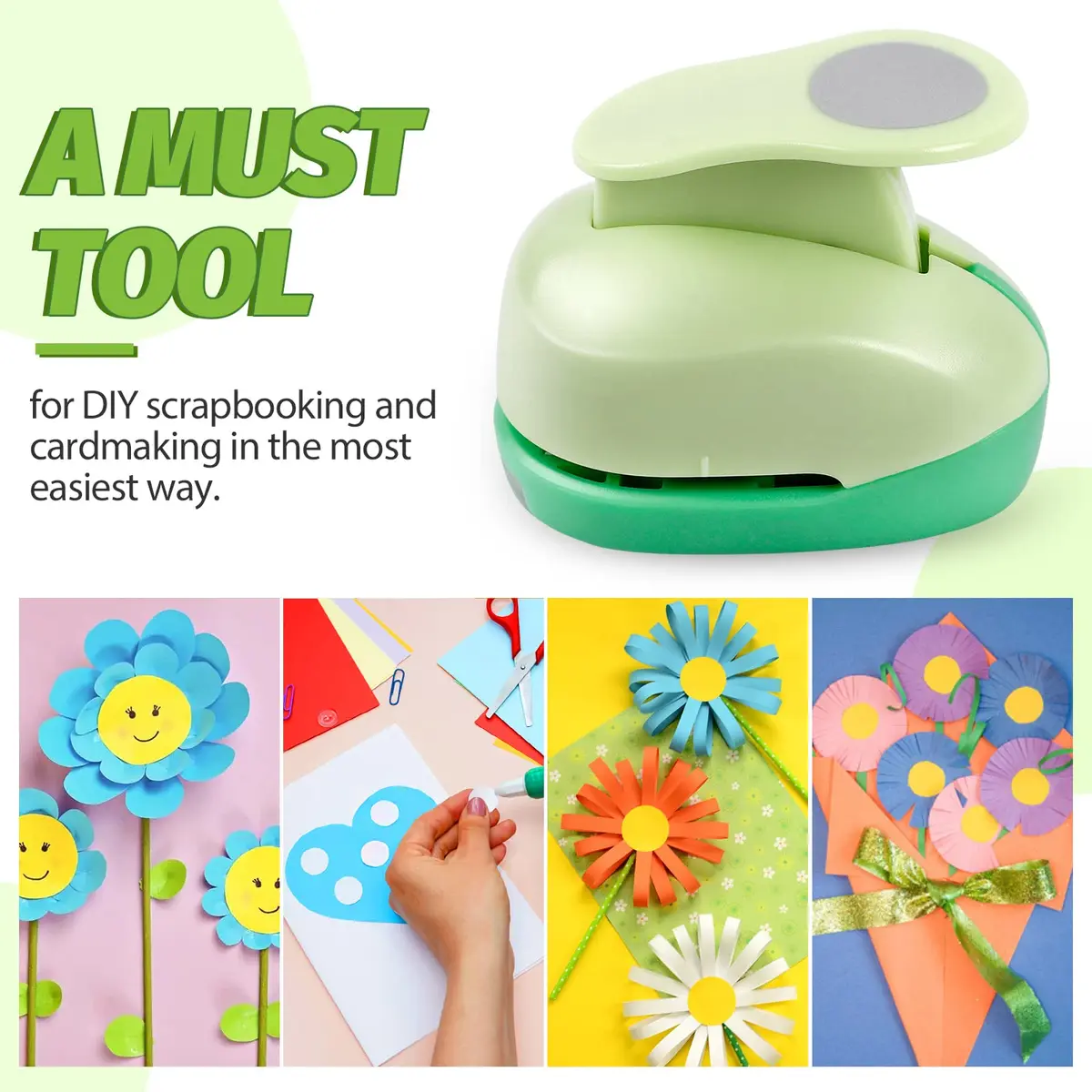 UCEC 3 Inch XL Circle Paper Punch | Cuts 120-250gsm Cardstock for Crafts - view 8