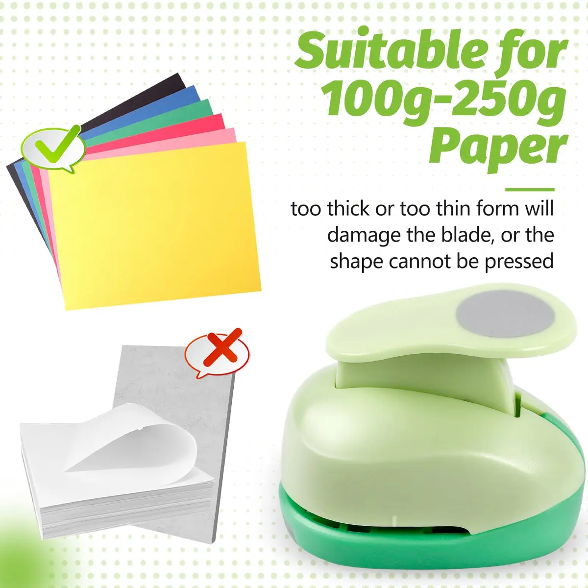 UCEC 3 Inch XL Circle Paper Punch | Cuts 120-250gsm Cardstock for Crafts - view 3