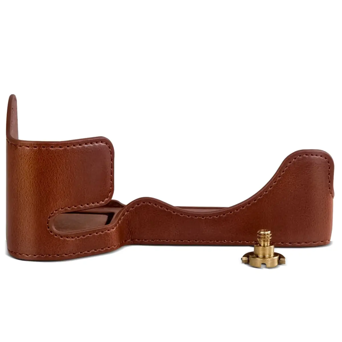 Rieibi PU Leather Half Camera Case for Sony Alpha 7 IV a7S III A1 Cameras | Coffee - main product image