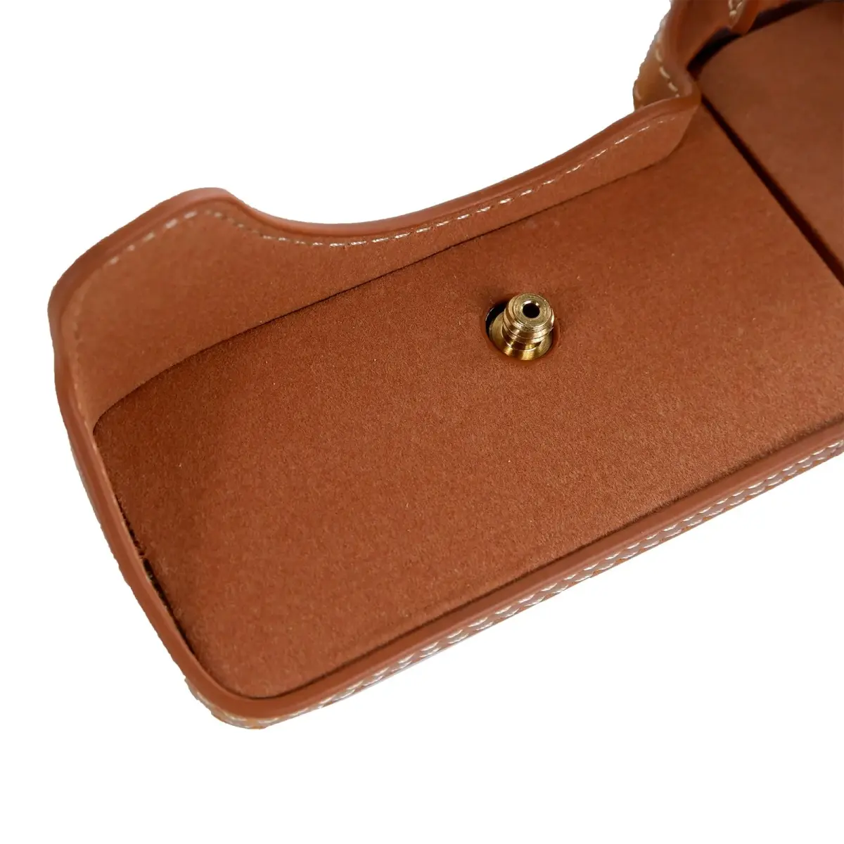 Rieibi PU Leather Half Camera Case for Sony Alpha 7 IV A7S III A1 Cameras, Vintage Brown | Protective Case with Tripod Mount - view 6