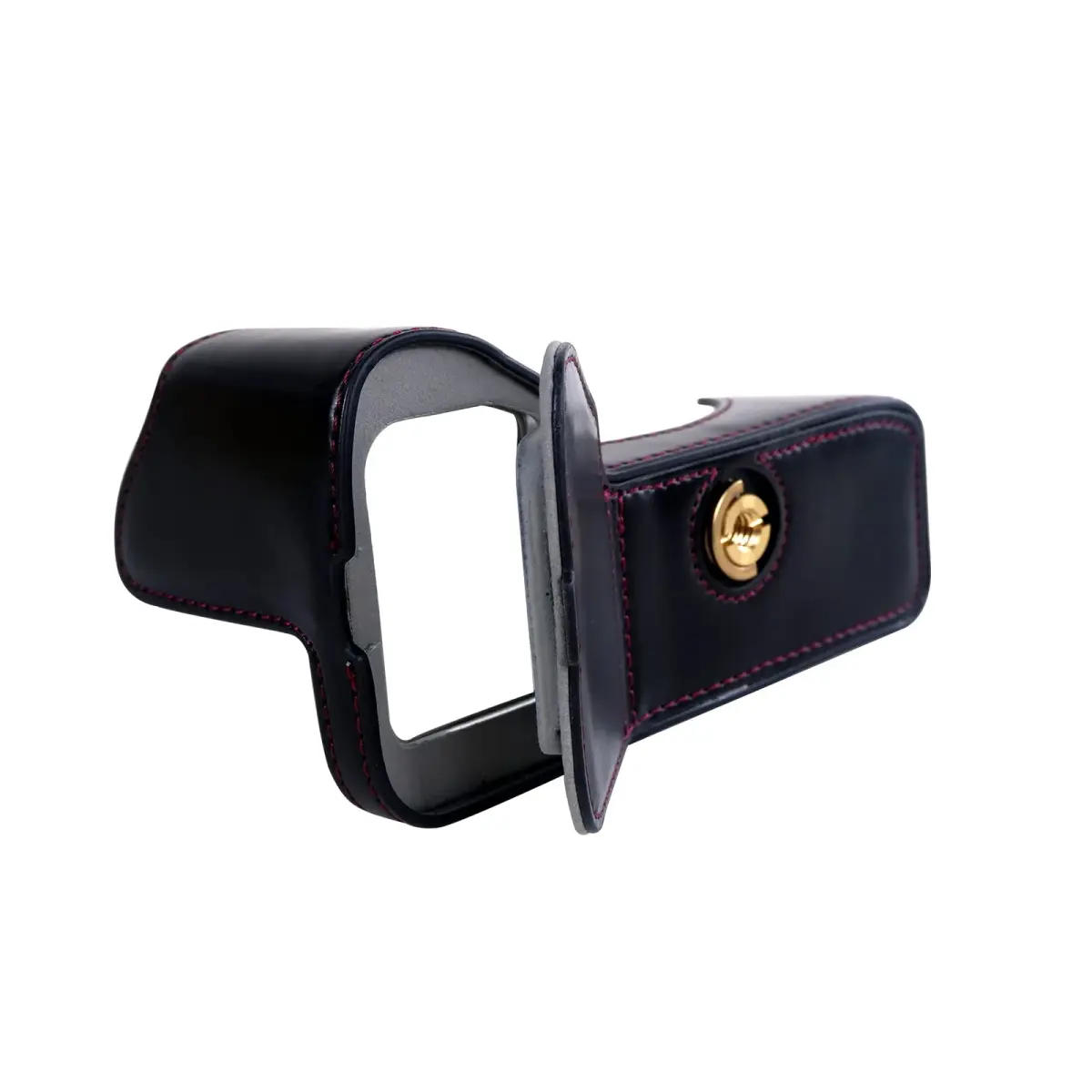 Rieibi PU Leather Half Camera Case for Sony Alpha 7 IV A7S III A1 | Vintage Black - view 4