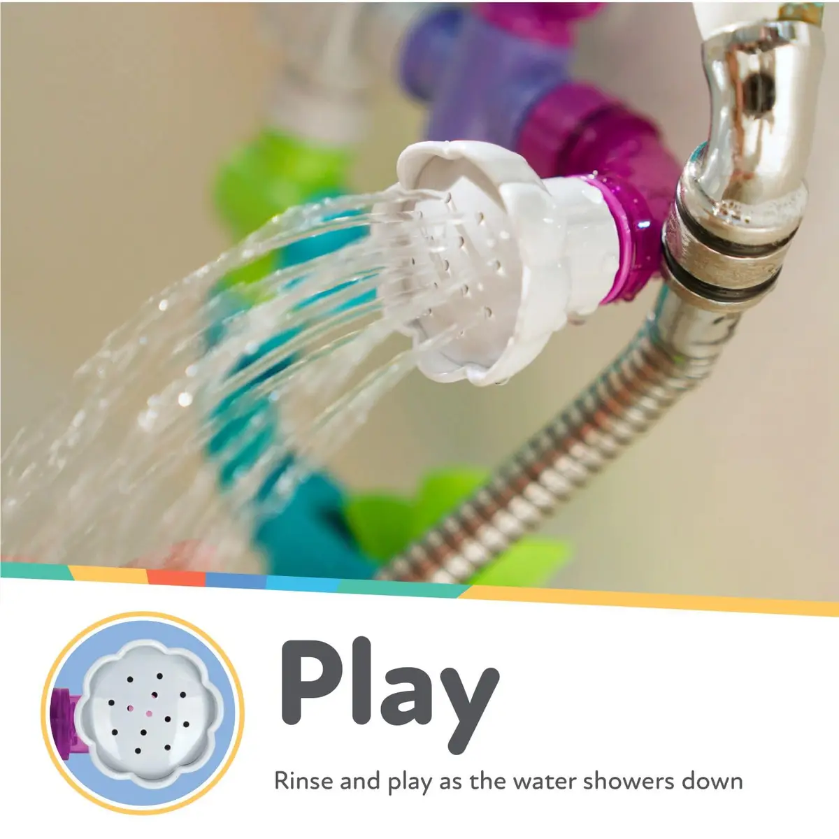 Nuby Wacky Waterworks Pipes Bath Toy - Baby Bathtub Toy with Interactive Features for Cognitive Development - view 5