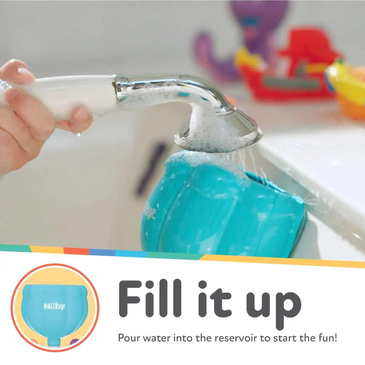 Nuby Wacky Waterworks Pipes Bath Toy - Baby Bathtub Toy with Interactive Features for Cognitive Development - view 3
