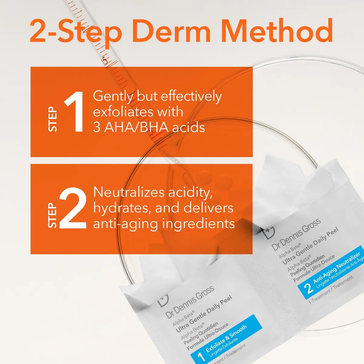 Dr Dennis Gross Alpha Beta Ultra Gentle Exfoliating Daily Peel - 5 Pack | Dermatologist-Formulated for Sensitive Skin - view 3
