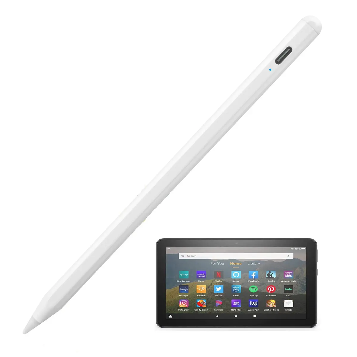 EDIVIA Active Stylus Pen for Amazon Kindle Fire HD 8 Plus | Precise Drawing & Writing (70-120 chars) - main product image