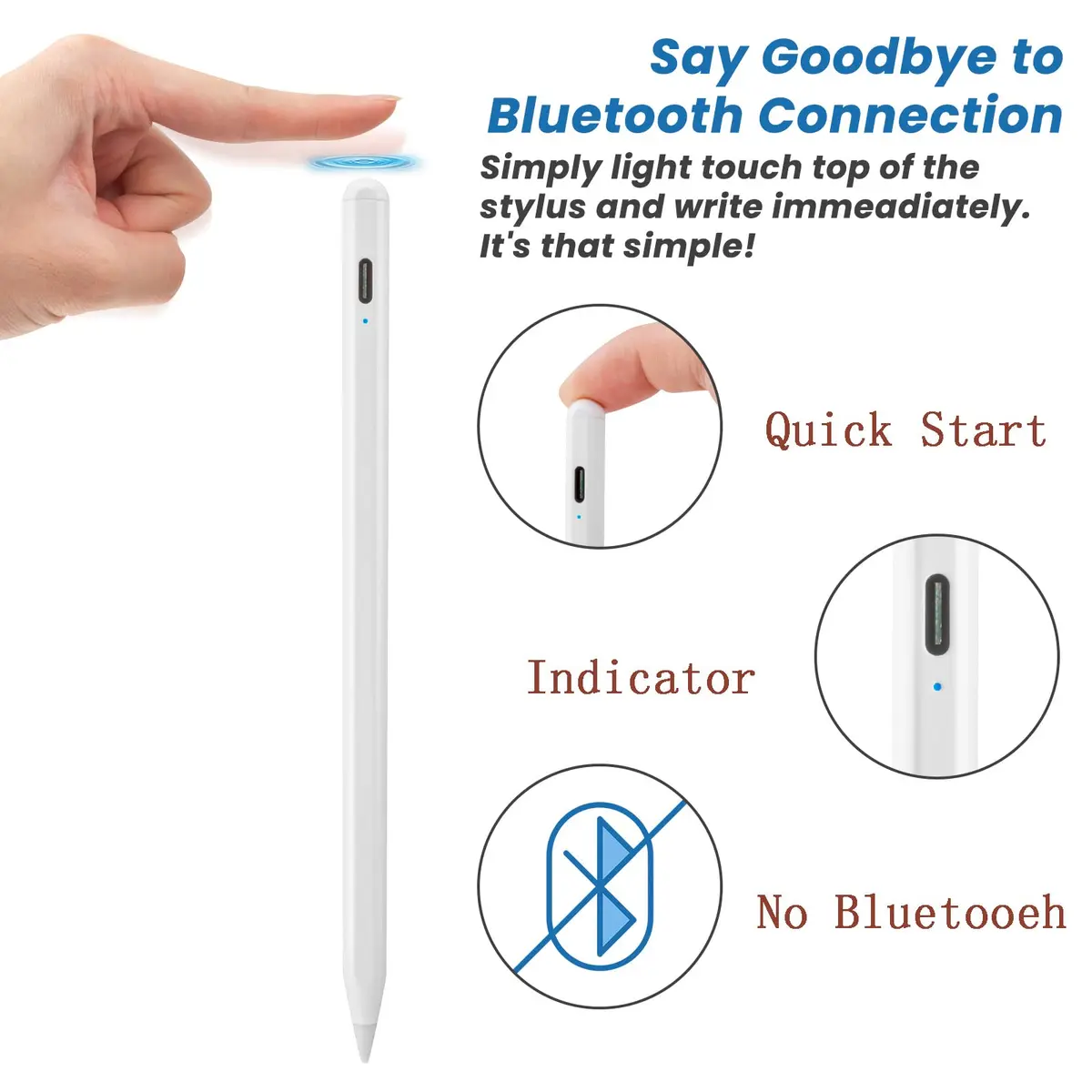 EDIVIA Active Stylus Pen for Amazon Kindle Fire HD 8 Plus | Precise Drawing & Writing (70-120 chars) - view 4