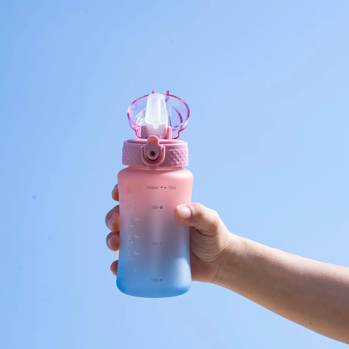 OLDLEY Kids Water Bottle 355ml (12 oz) | BPA-Free Reusable Tritan Plastic with Straw & Chug Lids - view 3