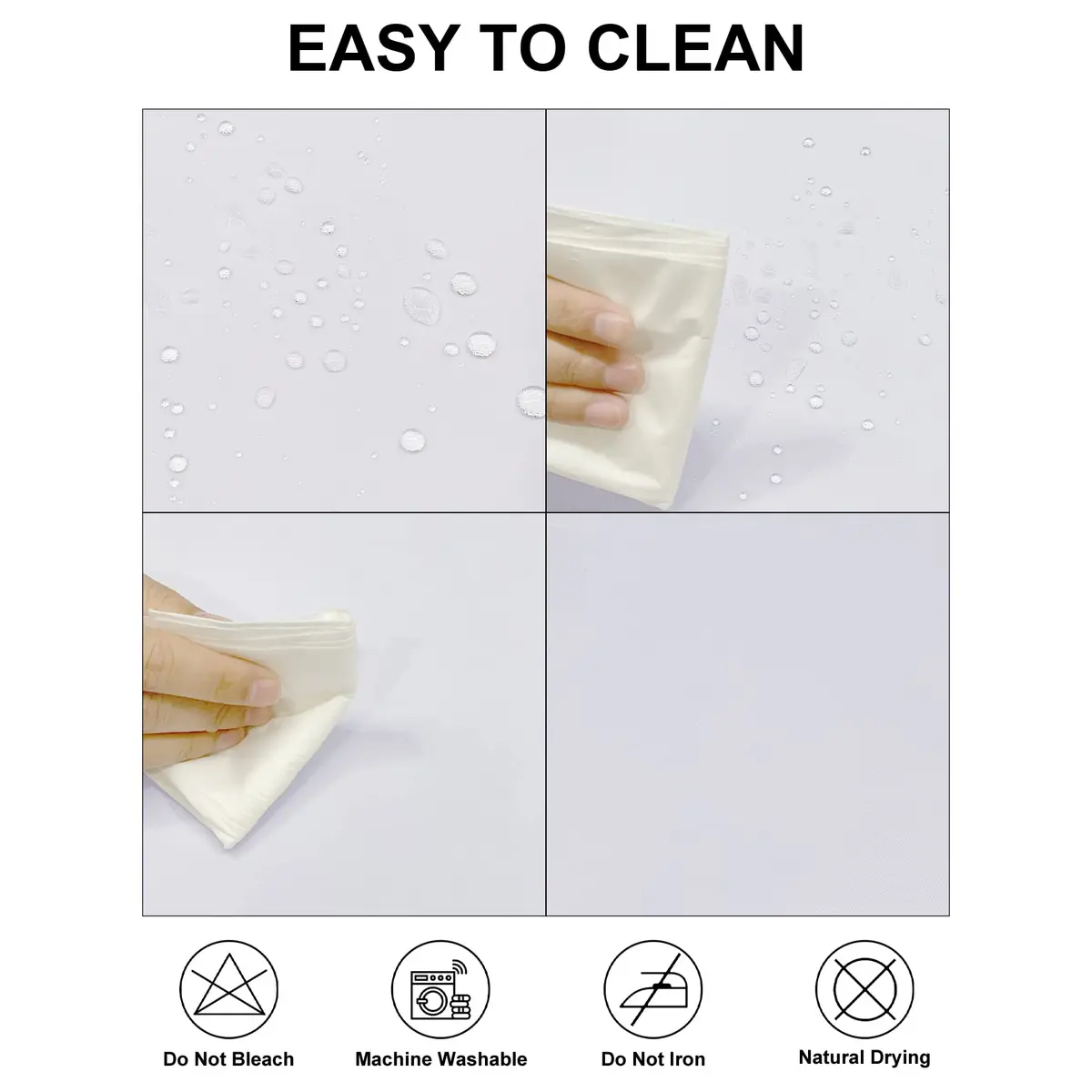 Fokitut Waterproof Round Tablecloth 70 Inch | Stain & Wrinkle Resistant Polyester - view 2