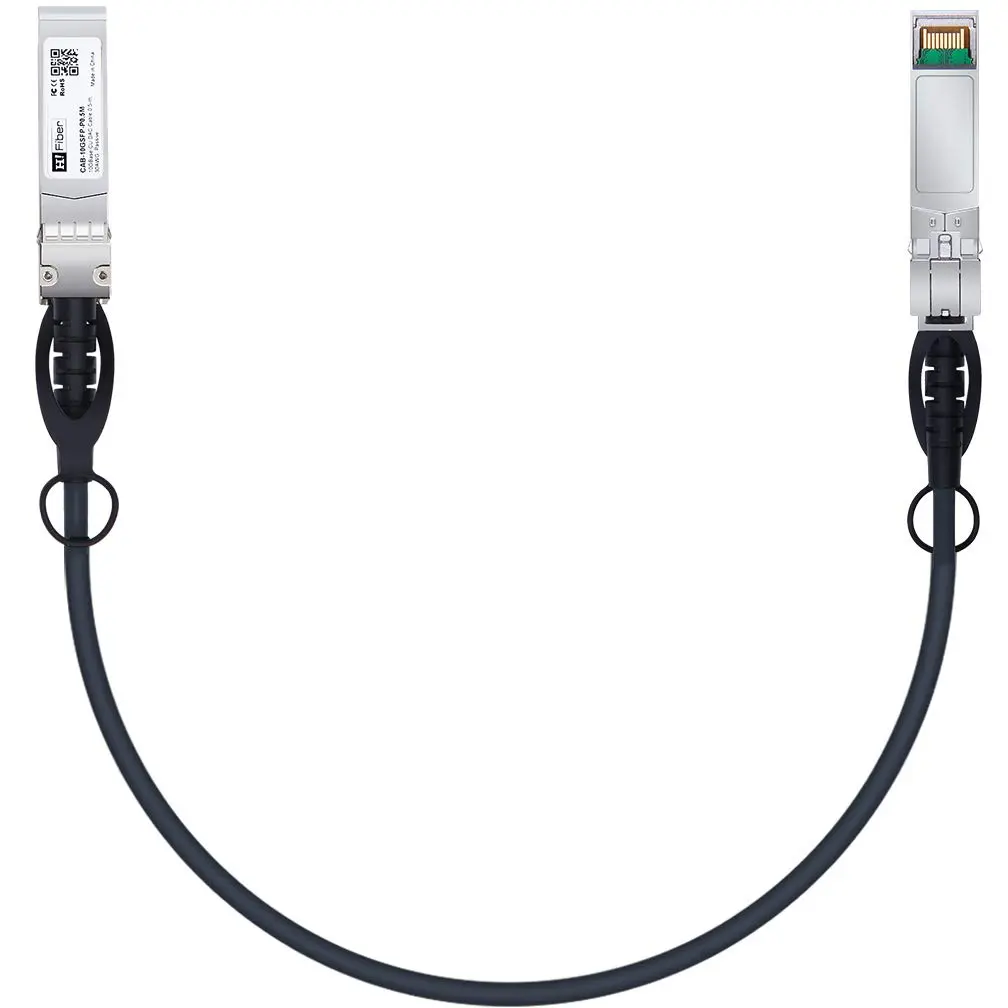 H!Fiber 1.25G SFP Cable, 0.5m | Cisco Compatible Copper Twinax Direct Attach Cable - main product image