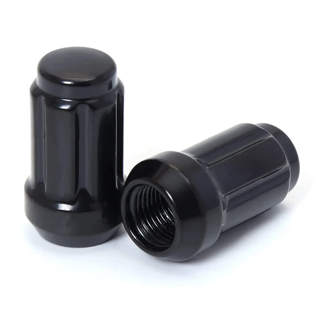 ChnewAuto M12x1.25 Black Lug Nuts 6 Spline Set of 20 | Anti-Theft Acorn Wheel Nuts - view 4