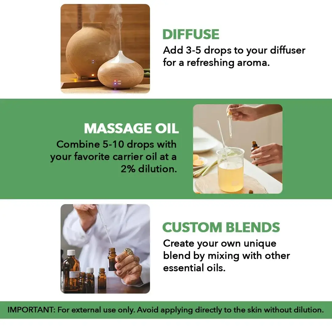 Majestic Pure Tea Tree Essential Oil 1 Fl Oz (30ml) | Pure & Natural for Diffuser, Aromatherapy, Soap & Candle Making - view 2