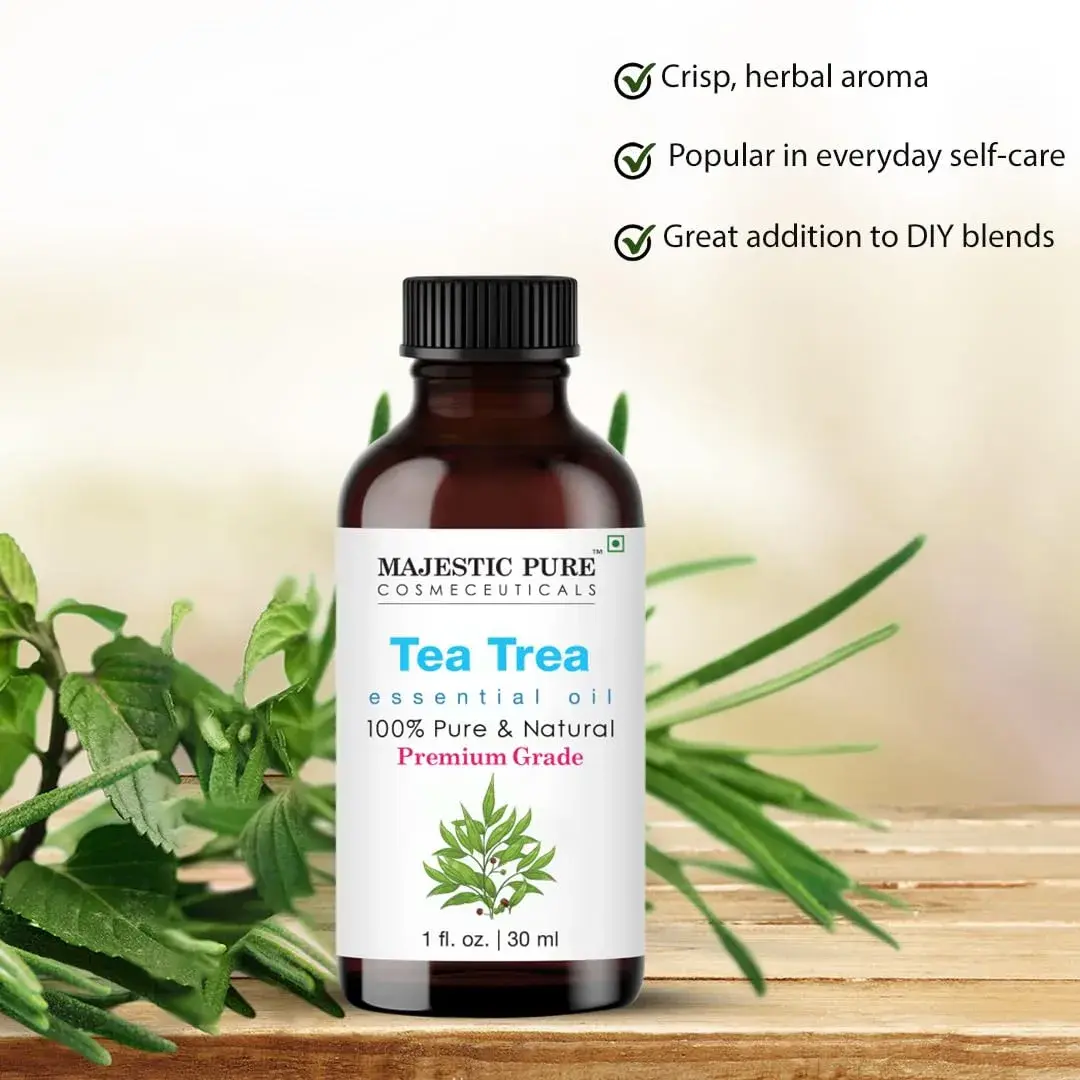 Majestic Pure Tea Tree Essential Oil 1 Fl Oz (30ml) | Pure & Natural for Diffuser, Aromatherapy, Soap & Candle Making - view 3