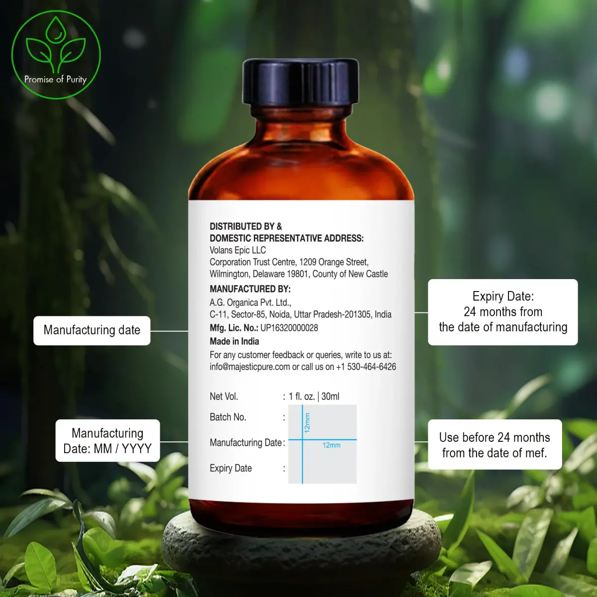 Majestic Pure Tea Tree Essential Oil 1 Fl Oz (30ml) | Pure & Natural for Diffuser, Aromatherapy, Soap & Candle Making - view 6