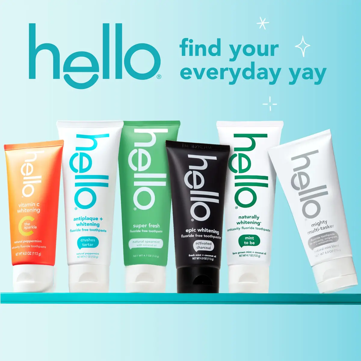 hello Epic Whitening Activated Charcoal Fluoride Free Toothpaste 4 oz (118ml) Tubes | Whitens Naturally - view 7