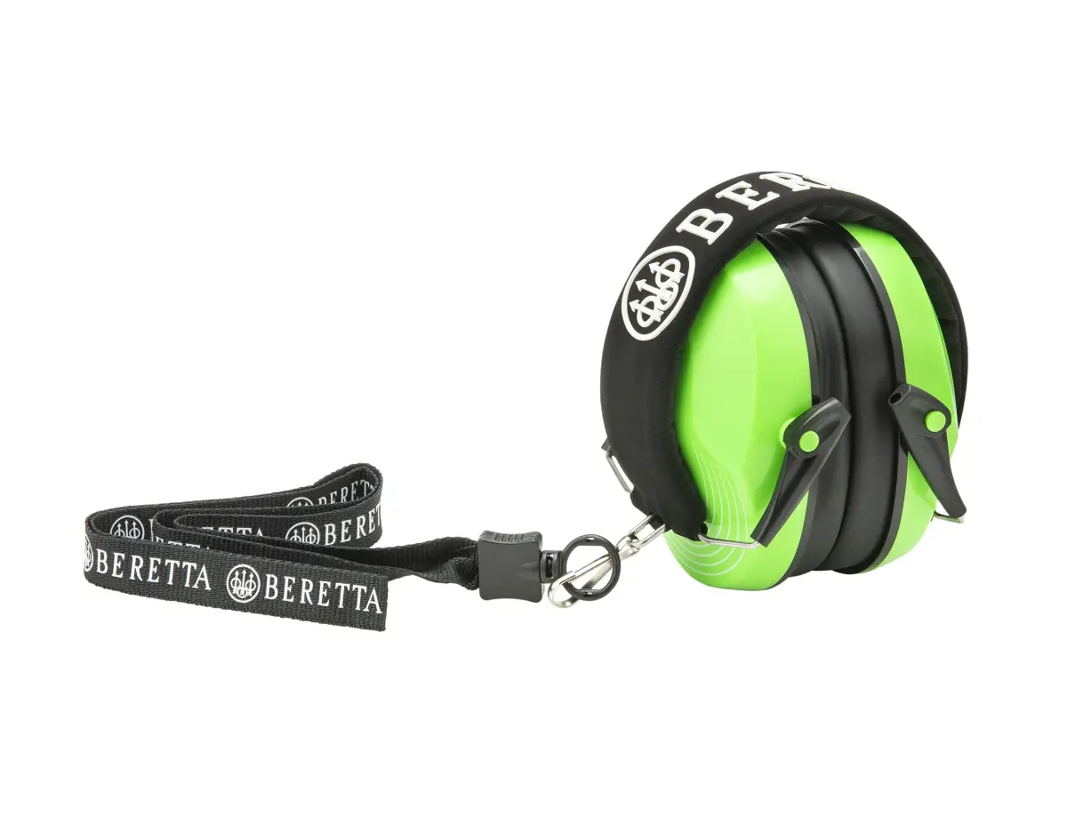 Beretta Safety Pro Earmuff Lime Green | 25dB Noise Reduction Rating - view 2