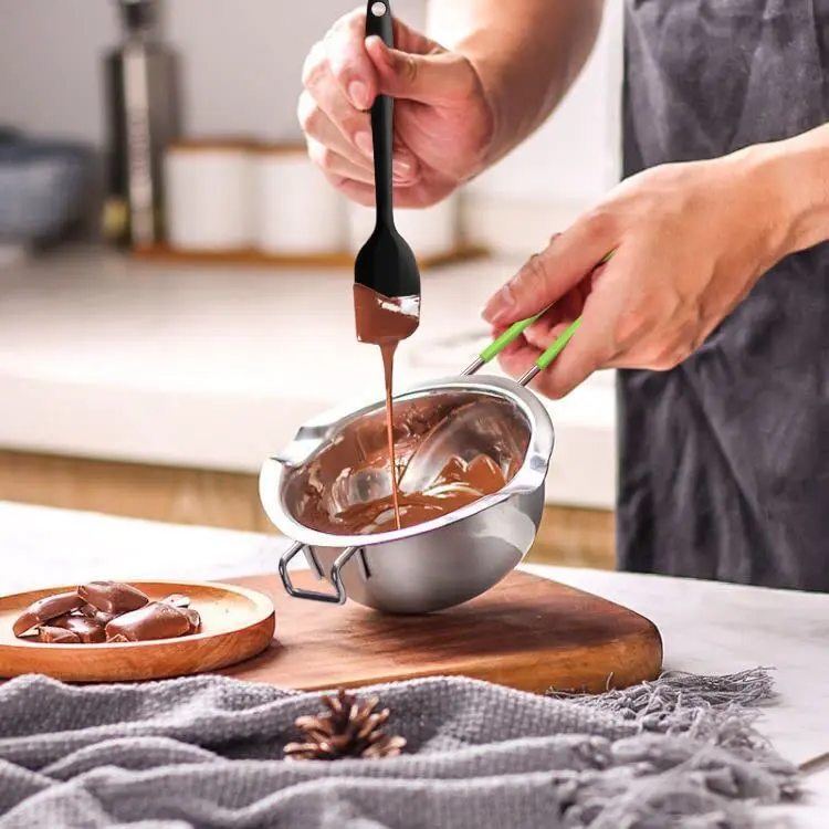 SONGZIMING Double Boiler Pot Set 600ml & 1600ml with Silicone Spatula | Induction Compatible Melting Pot - view 6
