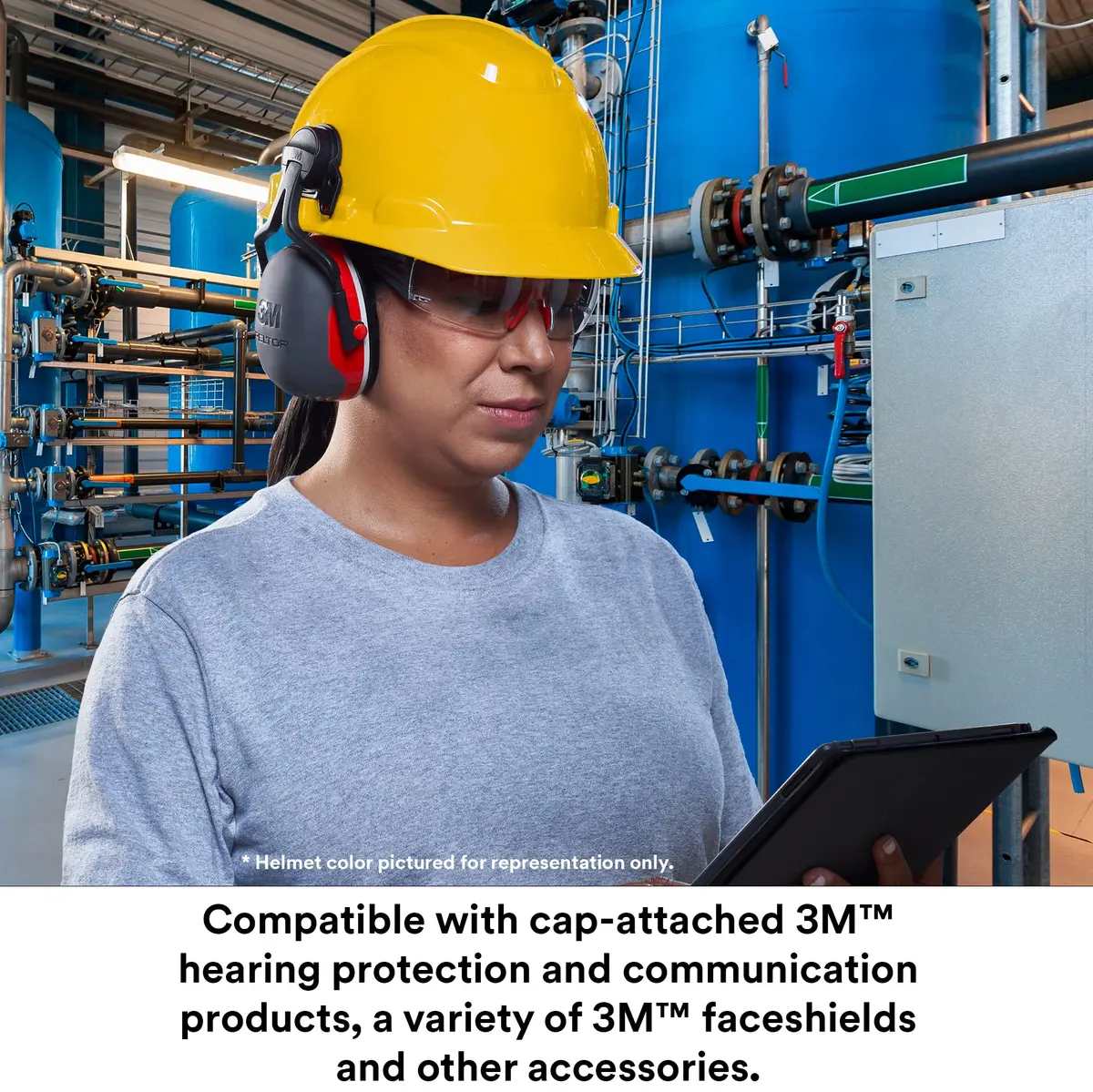 3M SecureFit H-704SFV-UV Vented Hard Hat, Green, 50-64 cm (6-1/4 to 8) | ANSI Z89.1 Type 1 Class C - view 6