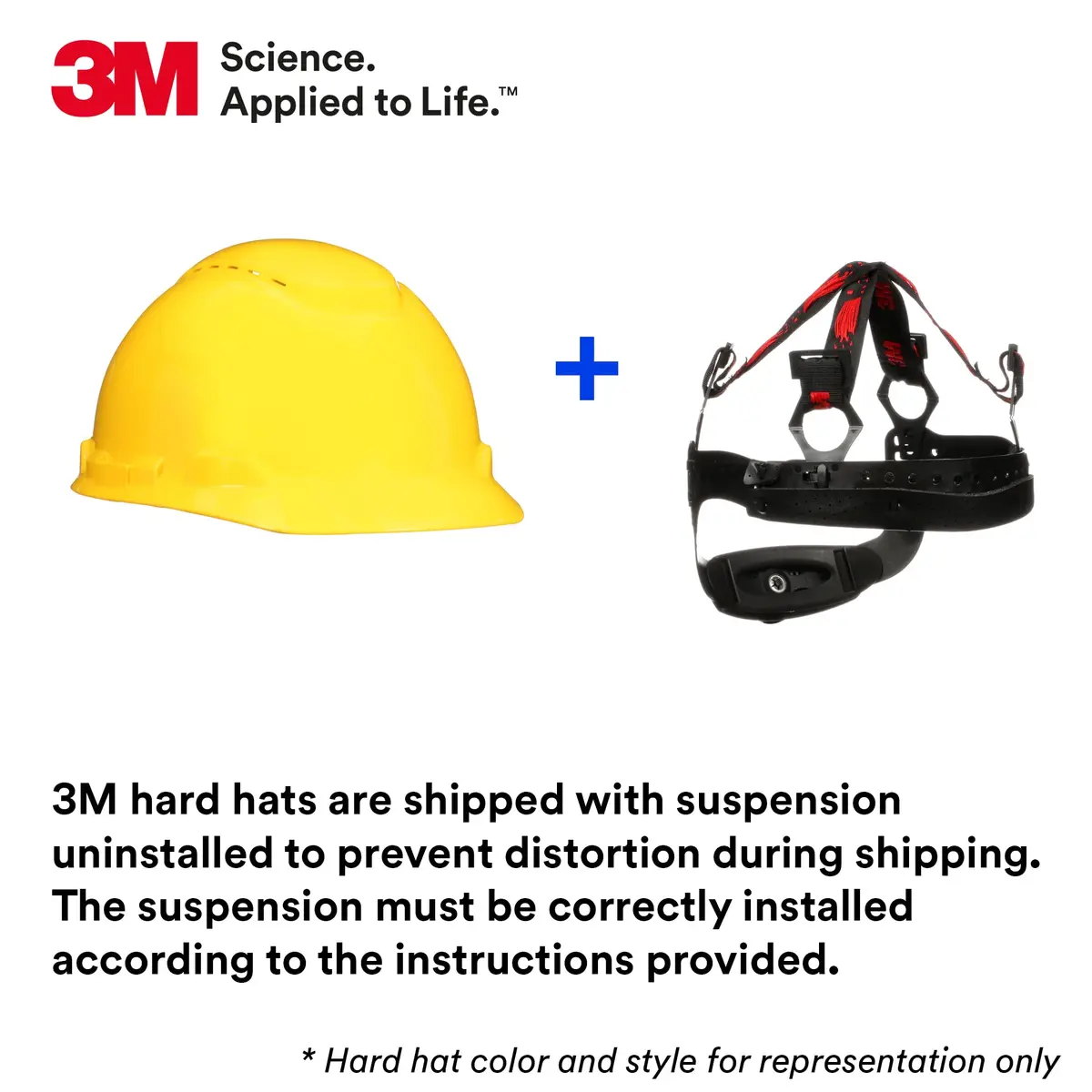 3M SecureFit H-702SFR-UV Yellow Non-Vented Cap Style Hard Hat | ANSI Z89.1 Type 1 Class G & E - view 2