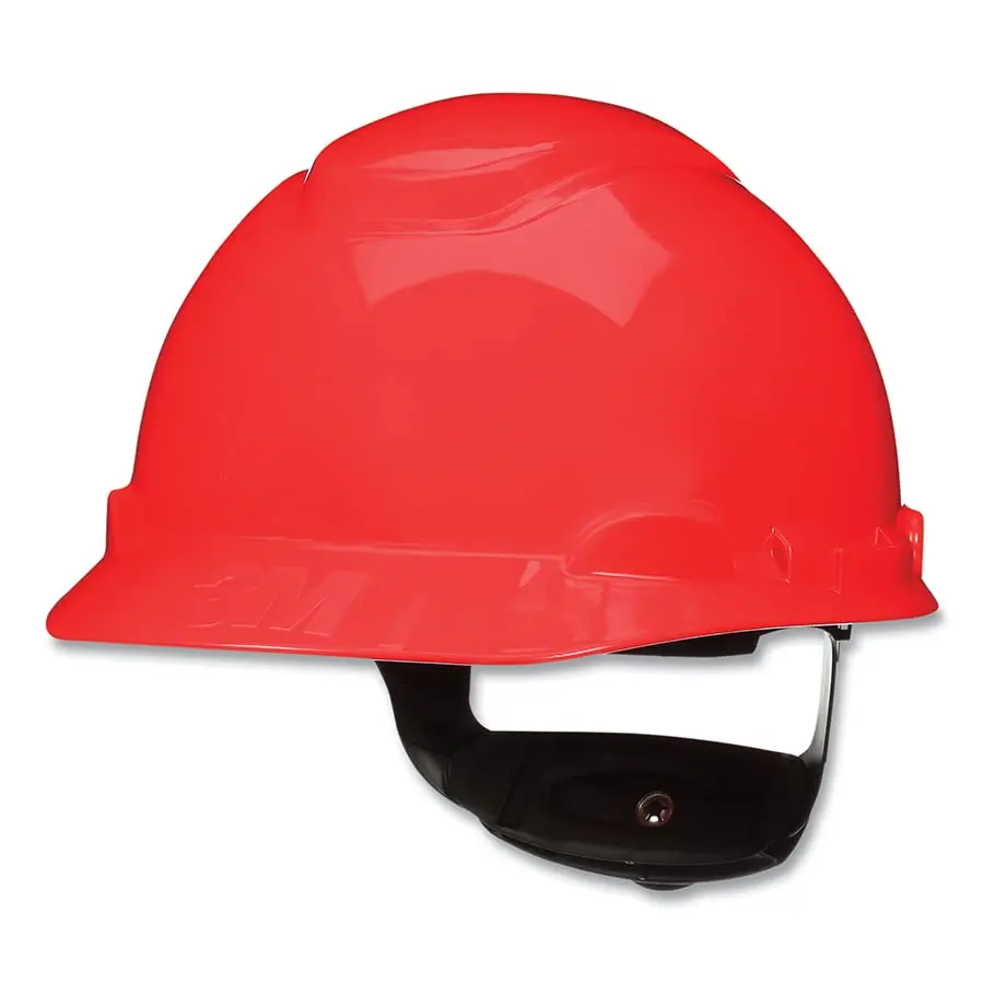 3M Hard Hat SecureFit, Red, Non-Vented Cap Style Safety Helmet, ANSI Z87.1 | Pressure Diffusion Technology for All-Day Comfort - view 4