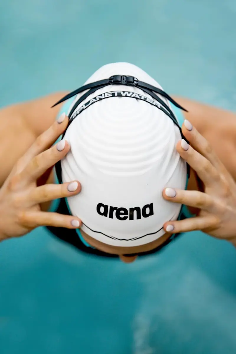 Arena Silicone Racing Swim Cap Men and Women Aquaforce Wave Large | Hydrodynamic Performance - view 9