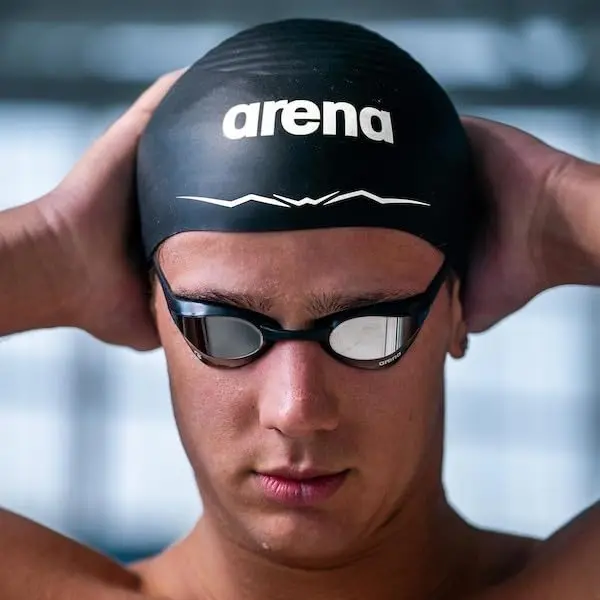 Arena Silicone Racing Swim Cap Men and Women Aquaforce Wave Large | Hydrodynamic Performance - view 4