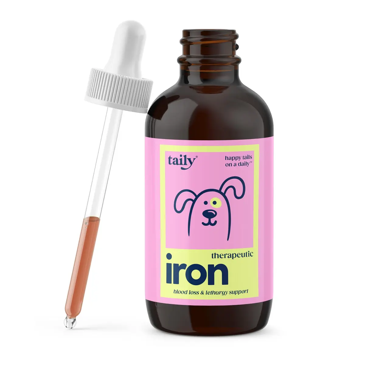 Taily AminoPets Liquid Iron Supplements for Dogs, Cats | Supports Anemia, Low Energy & Lethargy | Made in USA - main product image