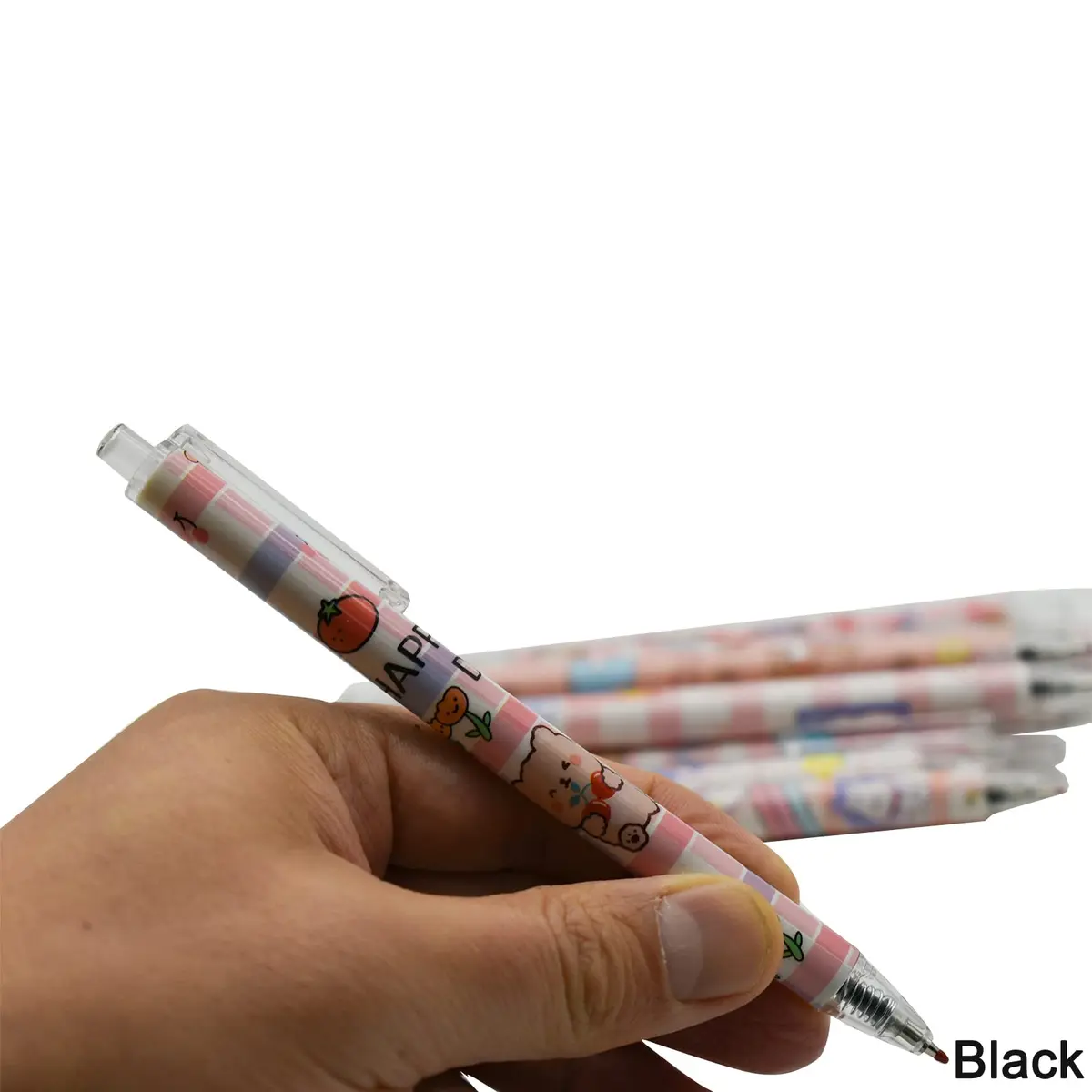 Maydahui Cartoon Bear Rabbit Gel Pen Set 12 pcs | Smooth Ink, Animal Design, 0.5mm Fine Point - view 5