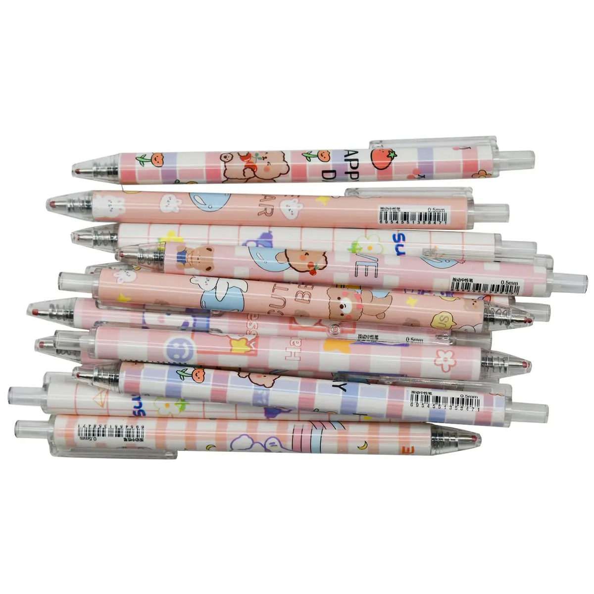 Maydahui Cartoon Bear Rabbit Gel Pen Set 12 pcs | Smooth Ink, Animal Design, 0.5mm Fine Point - view 9