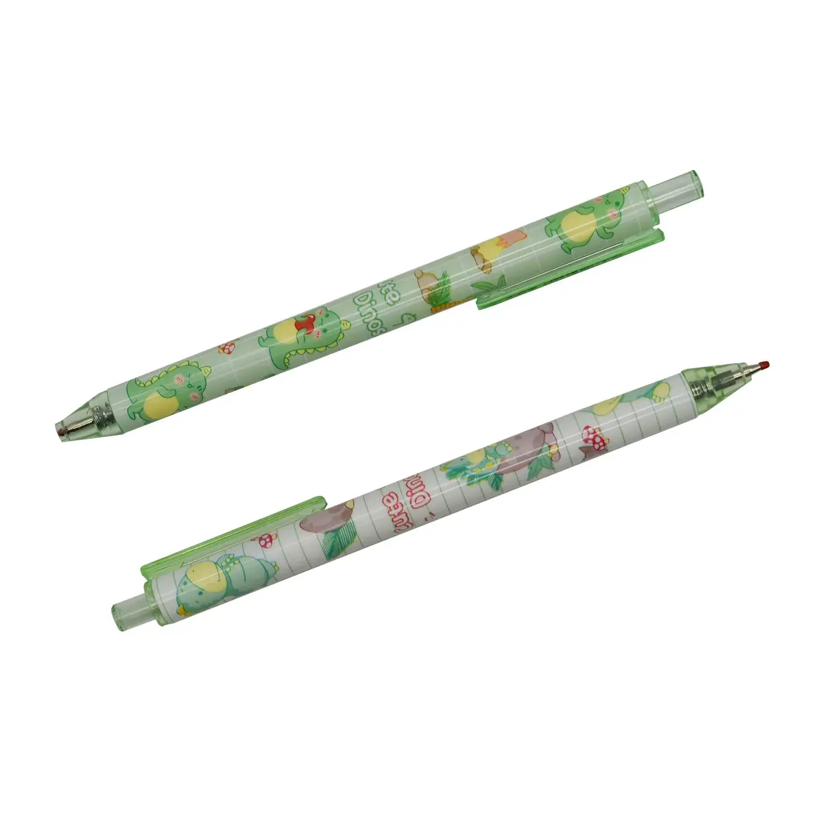 Maydahui Retractable Dinosaur Gel Pens 12-Pack (0.5mm Fine Point, Black Ink) | Smooth Writing for Students & Office - view 6