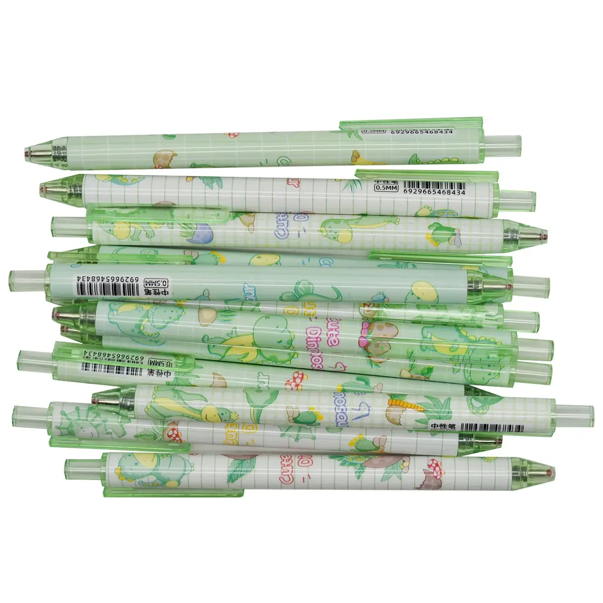 Maydahui Retractable Dinosaur Gel Pens 12-Pack (0.5mm Fine Point, Black Ink) | Smooth Writing for Students & Office - view 9