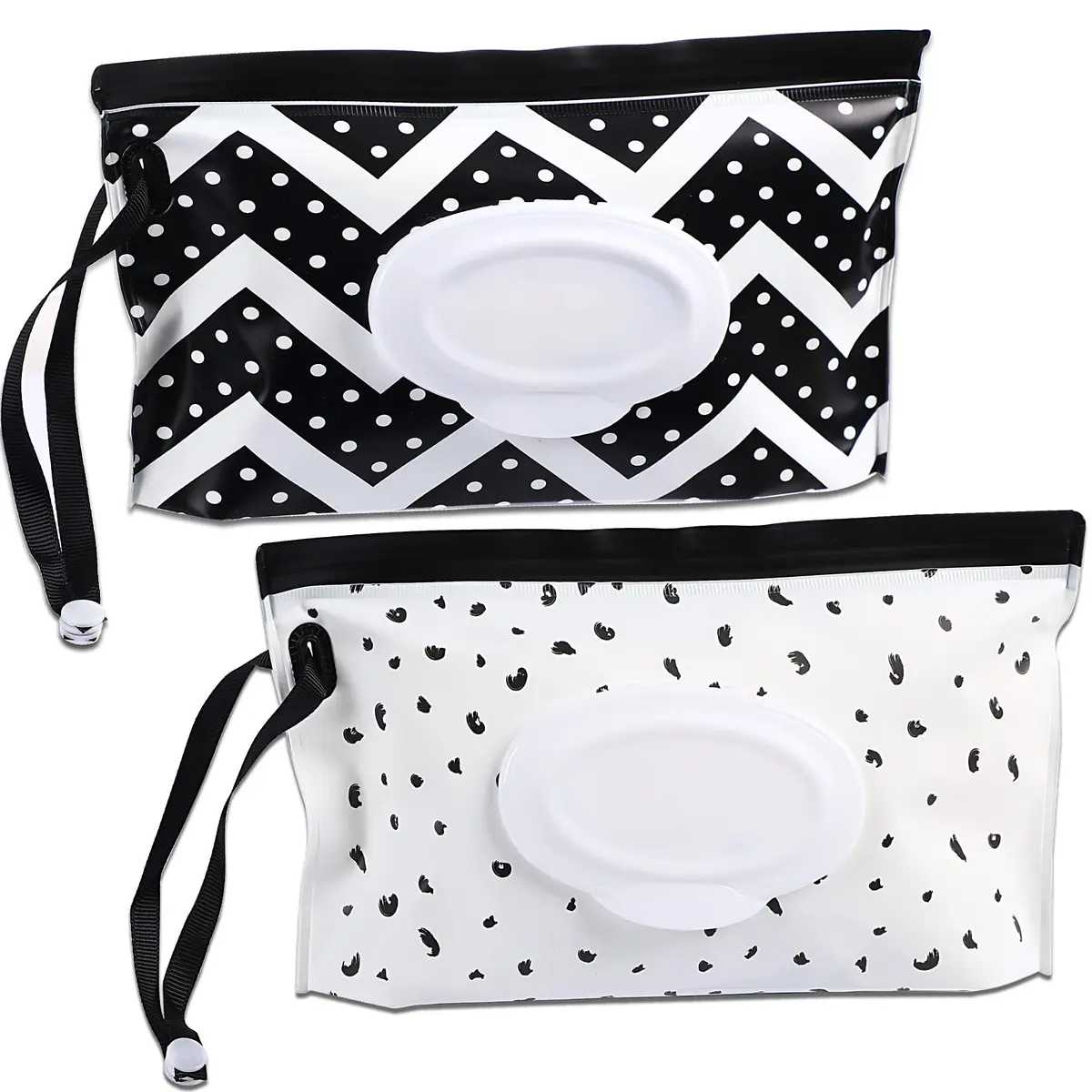 FEBSNOW Baby Wipe Dispenser 2 Pack | Portable Wet Wipe Holder Container for Diaper Bags - main product image