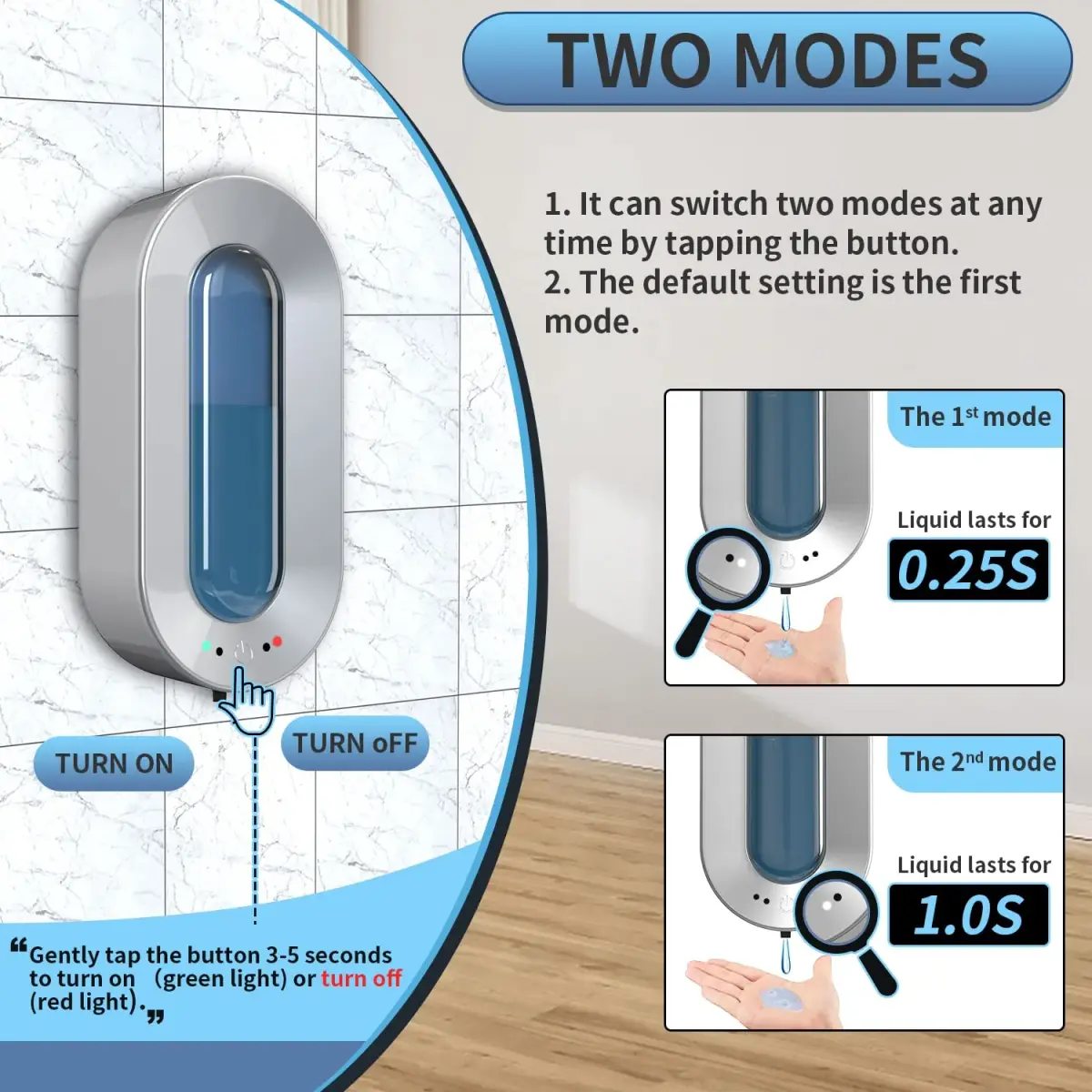 Haiaoxonr Automatic Soap Dispenser 700ml | Touchless Wall Mount for Bathroom & Kitchen - view 4