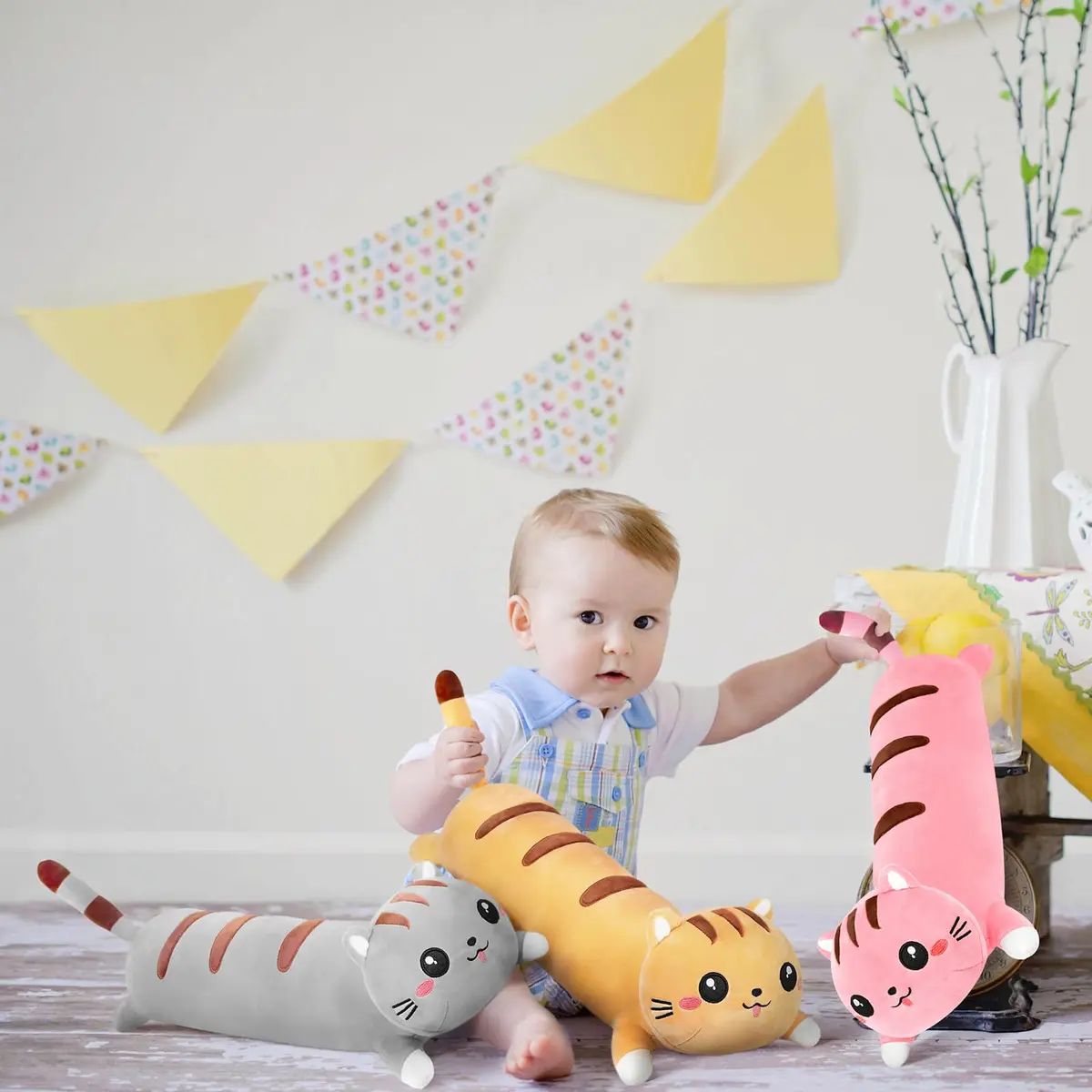 AFAN Long Cat Plush 42 Inch | Cute Realistic Body Stuffed Animal Pillow for Kids & Adults - view 6