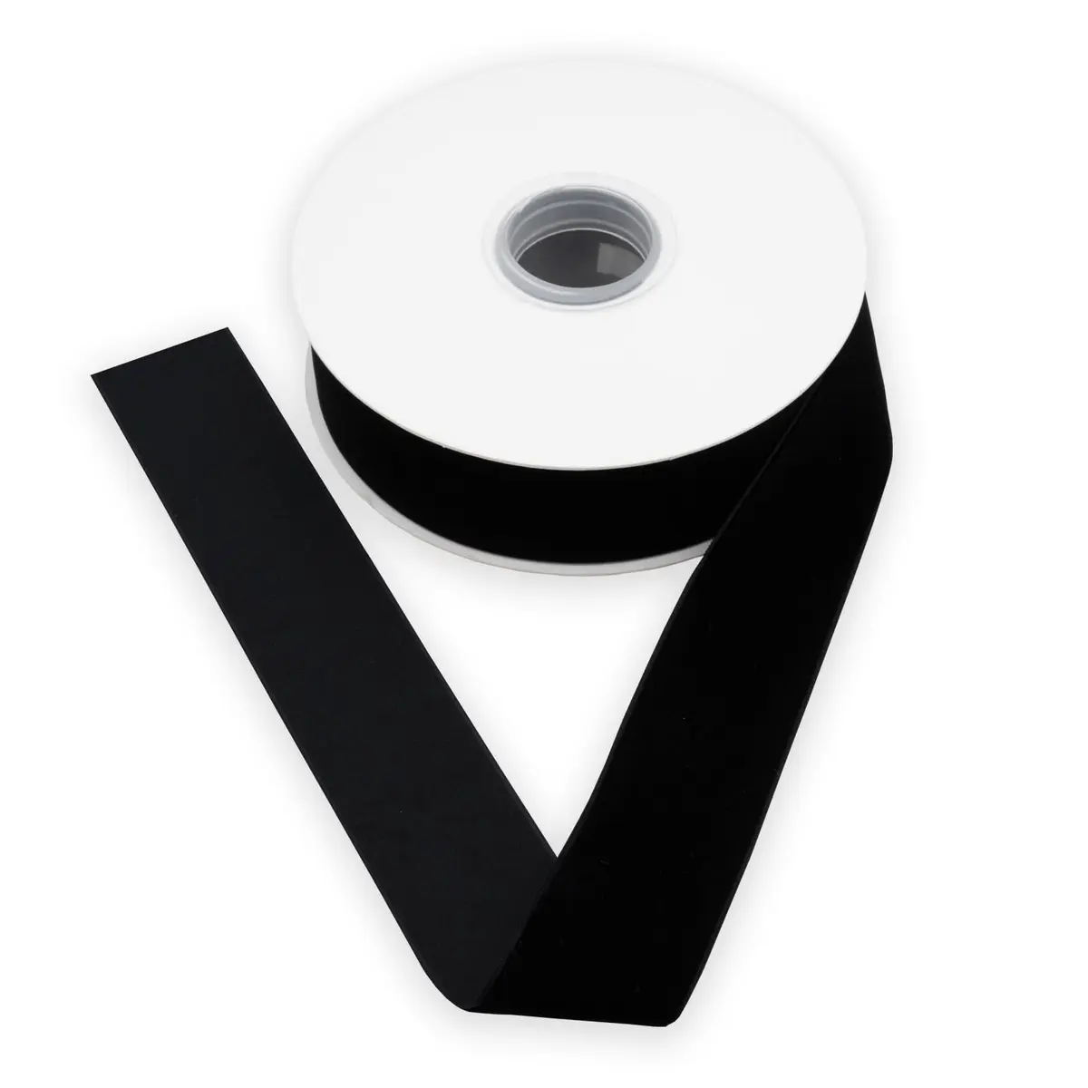XMRIBBON Black Velvet Ribbon Single Sided 3.8 cm (1 1/2 Inch) by 9.14 m (10 Yards) Spool | Classic Solid Nylon Craft Ribbon - view 4