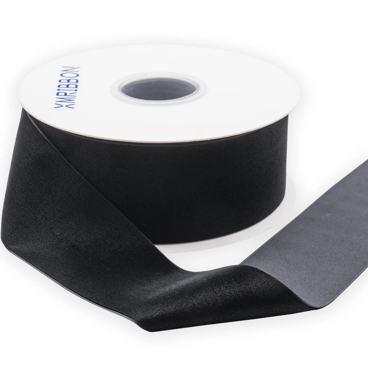 XMRIBBON Black Velvet Ribbon Single Sided, 5.08 cm (2 Inch) x 9.14 m (10 Yards) Spool | Classic Solid Craft Ribbon - view 3
